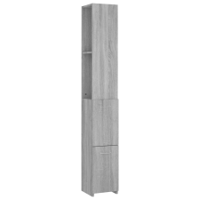 vidaXL szürke sonoma színű szerelt fa fürdőszobaszekrény 25x26,5x170cm (815961) fürdőszoba bútor