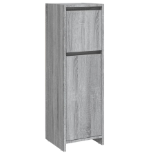 vidaXL szürke sonoma színű szerelt fa fürdőszobaszekrény 30x30x95 cm (815553) fürdőszoba bútor