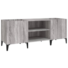 vidaXL szürke sonoma színű szerelt fa hanglemezszekrény 121x38x48 cm (831939) bútor