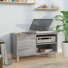 vidaXL Szürke sonoma színű szerelt fa hanglemezszekrény 84,5x38x48 cm (831947) bútor