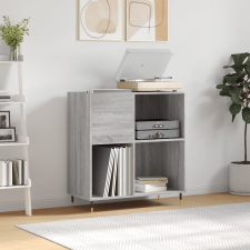 vidaXL szürke sonoma színű szerelt fa hanglemezszekrény 84,5x38x89 cm bútor