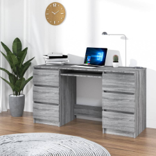 vidaXL szürke sonoma színű szerelt fa íróasztal 140 x 50 x 77 cm íróasztal