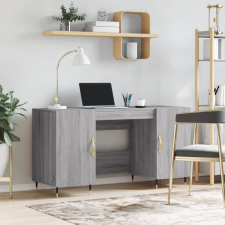 vidaXL Szürke sonoma színű szerelt fa íróasztal 140x50x75 cm íróasztal