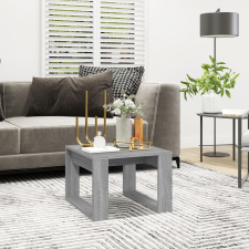 vidaXL szürke sonoma színű szerelt fa kisasztal 50x50x35 cm bútor