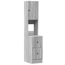 vidaXL szürke sonoma színű szerelt fa konyhaszekrény 35 x 50 x 180 cm bútor