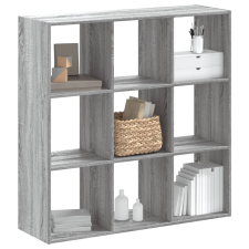 vidaXL szürke sonoma színű szerelt fa könyvespolc 102 x 32 x 102 cm bútor