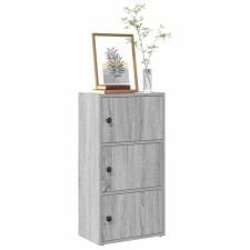 vidaXL szürke sonoma színű szerelt fa könyvespolc 40x24x77 cm bútor