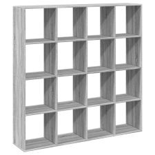 vidaXL szürke sonoma színű szerelt fa könyvszekrény 137,5x29x137,5 cm (3310294) bútor