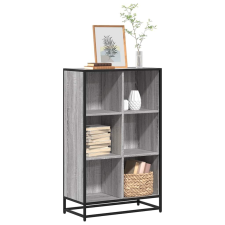 vidaXL szürke sonoma színű szerelt fa könyvszekrény 65,5x33x107,5 cm bútor
