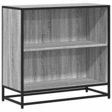 vidaXL szürke sonoma színű szerelt fa könyvszekrény 80x35x76 cm (849107) bútor