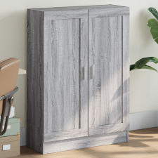 vidaXL szürke sonoma színű szerelt fa könyvszekrény 82,5x30,5x115 cm bútor