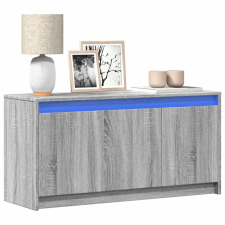 vidaXL szürke sonoma színű szerelt fa LED-es TV-szekrény 100x34x50 cm bútor