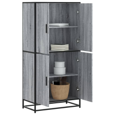 vidaXL szürke sonoma színű szerelt fa magasszekrény 68 x 35 x 139 cm bútor