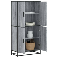 vidaXL szürke sonoma színű szerelt fa magasszekrény 68 x 35 x 139 cm bútor