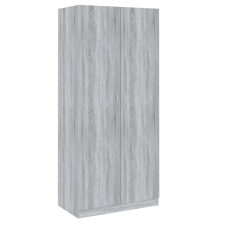 vidaXL szürke sonoma színű szerelt fa ruhásszekrény 90x52x200 cm (815355) bútor