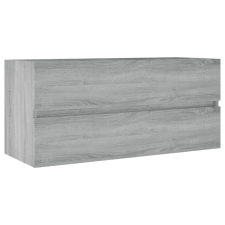 vidaXL szürke sonoma színű szerelt fa szekrény 100x38,5x45 cm (815658) fürdőszoba bútor