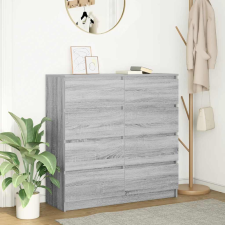 vidaXL szürke sonoma színű szerelt fa tálalószekrény 100x35x99 cm bútor