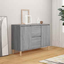 vidaXL Szürke sonoma színű szerelt fa tálalószekrény 101 x 35 x 70 cm bútor