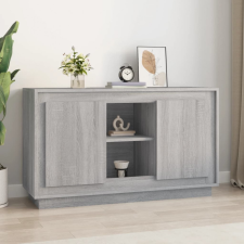 vidaXL Szürke sonoma színű szerelt fa tálalószekrény 102x35x60 cm (831883) bútor