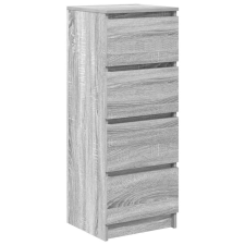 vidaXL szürke sonoma színű szerelt fa tálalószekrény 37,5x35x99 cm (861702) bútor