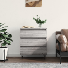 vidaXL szürke sonoma színű szerelt fa tálalószekrény 60 x 35 x 70 cm bútor
