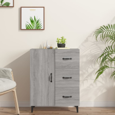vidaXL szürke sonoma színű szerelt fa tálalószekrény 69,5x34x90 cm bútor