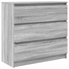 vidaXL szürke sonoma színű szerelt fa tálalószekrény 80x35x76 cm (861738) bútor
