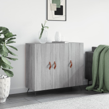 vidaXL szürke sonoma színű szerelt fa tálalószekrény 90 x 34 x 80 cm bútor