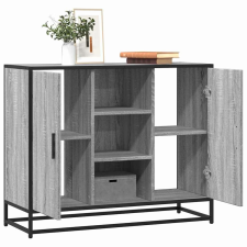 vidaXL szürke sonoma színű szerelt fa tálalószekrény 92 x 35 x 76 cm bútor