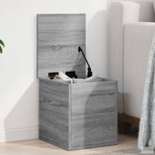 vidaXL Szürke sonoma színű szerelt fa tárolóláda 30 x 35 x 35 cm bútor