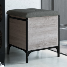 vidaXL szürke sonoma színű szerelt fa tárolópad 42 x 42 x 45 cm bútor