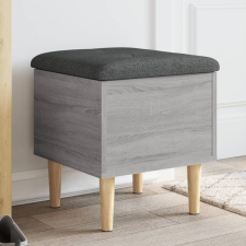 vidaXL szürke sonoma színű szerelt fa tárolópad 42x42x46 cm bútor