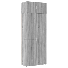 vidaXL szürke sonoma színű szerelt fa tárolószekrény 80x42,5x225 cm (3281355) bútor