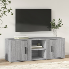 vidaXL szürke sonoma színű szerelt fa TV-szekrény 100x31,5x35 cm bútor