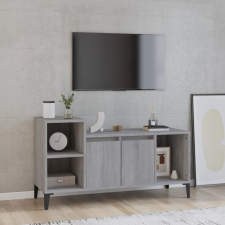 vidaXL szürke sonoma színű szerelt fa TV-szekrény 100x35x55 cm bútor