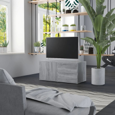 vidaXL szürke sonoma színű szerelt fa TV-szekrény 80 x 34 x 36 cm bútor