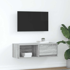 vidaXL szürke sonoma színű szerelt fa TV-szekrény 80x31x25,5 cm bútor