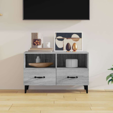 vidaXL szürke sonoma színű szerelt fa TV-szekrény 80x36x50 cm bútor