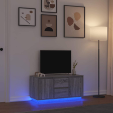 vidaXL szürke sonoma színű TV-szekrény LED-lámpákkal 100x41x50 cm bútor