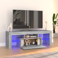 vidaXL szürke sonoma színű TV-szekrény LED-lámpákkal 120 x 35 x 40 cm bútor