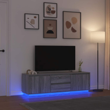 vidaXL szürke sonoma színű TV-szekrény LED-lámpákkal 160,5x41x50 cm bútor
