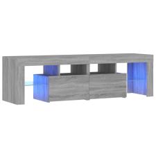vidaXL szürke sonoma színű TV-szekrény LED-világítással 140x36,5x40 cm (822642) bútor