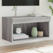 vidaXL szürke sonoma színű TV-szekrény LED-világítással 60x30x30 cm bútor