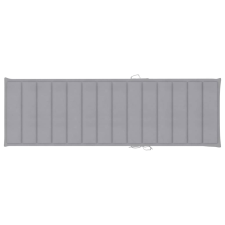 vidaXL szürke szövet napozóágypárna 200 x 60 x 4 cm kerti bútor
