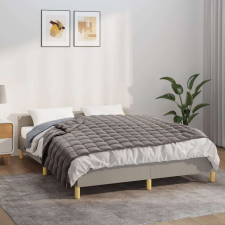 vidaXL Szürke szövet súlyozott takaró 122 x 183 cm 5 kg lakástextília
