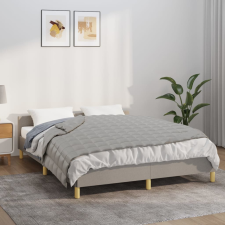 vidaXL szürke szövet súlyozott takaró 140 x 200 cm 6 kg lakástextília