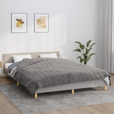 vidaXL szürke szövet súlyozott takaró 200 x 200 cm 9 kg lakástextília