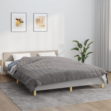 vidaXL szürke szövet súlyozott takaró 220 x 230 cm 15 kg lakástextília