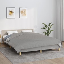 vidaXL szürke szövet súlyozott takaró 220 x 240 cm 15 kg lakástextília