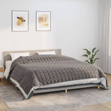 vidaXL szürke szövet súlyozott takaró 220 x 260 cm 15 kg lakástextília